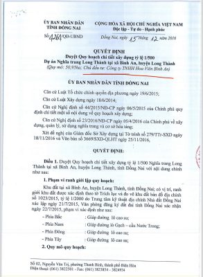 pháp lý đất nghĩa trang