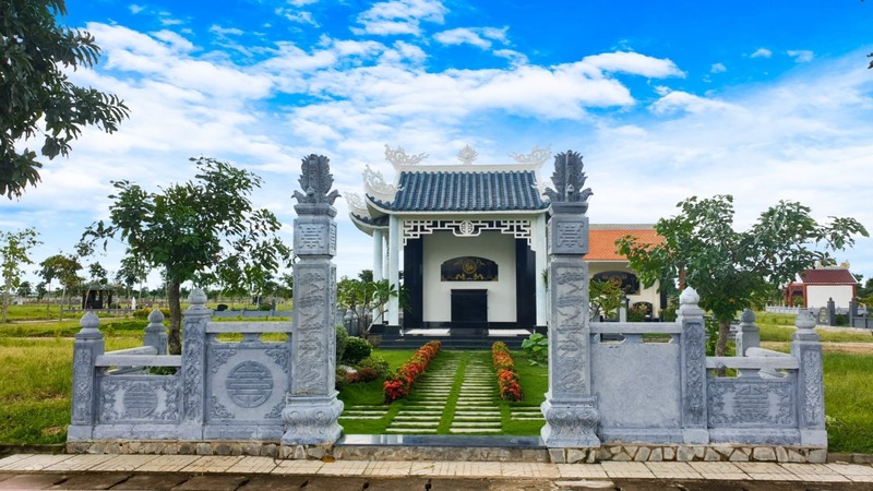 lăng mộ đá 1 mái
